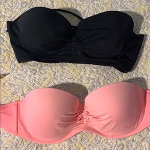 Victoria’s Secret strapless bathing suit tops